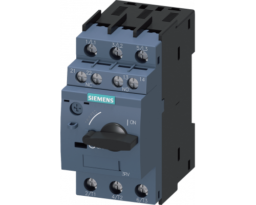 Siemens 3RV6011-0FA15 Автоматический выключатель 0.5A, защита двигателя, класс 10, с поперечным вспомогательным переключателем Siemens 3RV6011-0FA15 Автоматический выключатель 0.5A, защита двигателя, класс 10, с поперечным вспомогательным переключателем