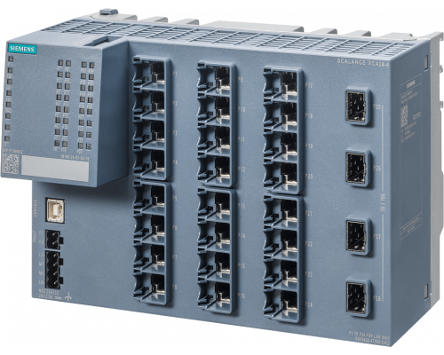 Siemens 6GK5428-4TR00-2AC2 Управляемый коммутатор SCALANCE XC424-4 Layer 3, 24x RJ45, 4x SFP+ Siemens 6GK5428-4TR00-2AC2 Управляемый коммутатор SCALANCE XC424-4 Layer 3, 24x RJ45, 4x SFP+