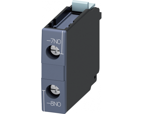 Siemens 3RH1921-1CD10 Блок дополнительных контактов, 1 нормально открывающий контакт, DIN-рейка, клеммы Siemens 3RH1921-1CD10 Блок дополнительных контактов, 1 нормально открывающий контакт, DIN-рейка, клеммы