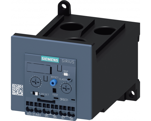 Siemens 3RB3143-4UX1 Реле перегрузки для электродвигателя, 12,5...50 А, S3, 5e...30e, ручной-авто сброс Siemens 3RB3143-4UX1 Реле перегрузки для электродвигателя, 12,5...50 А, S3, 5e...30e, ручной-авто сброс
