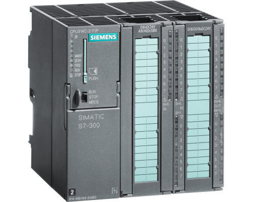 Siemens 6ES7314-6BH04-0AB0 Компактное ЦПУ Simatic S7-300 CPU 314C-2 PTP с MPI, 24 DI/16 DO, 4 AI, 2 AO, PT100, 4 счётчика, RS485, 24В Siemens 6ES7314-6BH04-0AB0 Компактное ЦПУ Simatic S7-300 CPU 314C-2 PTP с MPI, 24 DI/16 DO, 4 AI, 2 AO, PT100, 4 счётчика, RS485, 24В