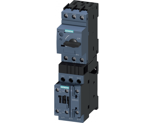 Siemens 3RA2120-4CA26-0AL2 Фидерная сборка прямого пуска, типоразмер s0, 16-22А, 400В, 230В AC, IQ 150kA Siemens 3RA2120-4CA26-0AL2 Фидерная сборка прямого пуска, типоразмер s0, 16-22А, 400В, 230В AC, IQ 150kA