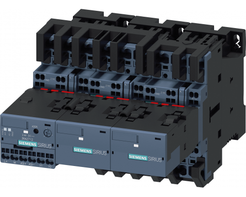 Siemens 3RA2426-8XH32-2BB4 Контактор для управления электродвигателем, 22 кВт, 400 В, с интегрированной защитой и коммуникацией Siemens 3RA2426-8XH32-2BB4 Контактор для управления электродвигателем, 22 кВт, 400 В, с интегрированной защитой и коммуникацией