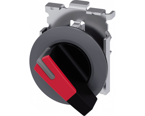 Siemens 3SU1062-2EC20-0AA0 Актуатор поворотного переключателя с подсветкой, 30мм, металл матовый, рукоятка черная, 2 положения Siemens 3SU1062-2EC20-0AA0 Актуатор поворотного переключателя с подсветкой, 30мм, металл матовый, рукоятка черная, 2 положения