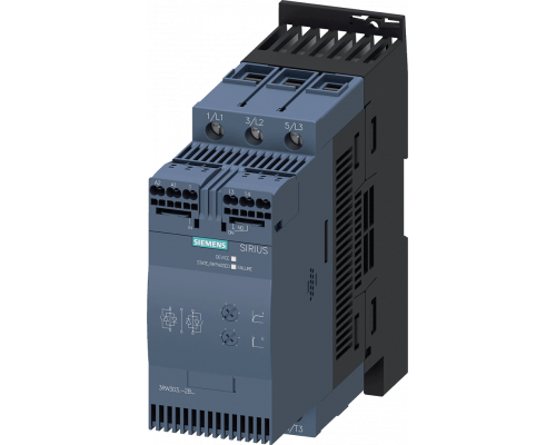 Siemens 3RW3036-2BB14 Устройство плавного пуска, 45А, 22кВт/400v, S2, до 40°C, 200-480V AC, 110-230V AC/DC Siemens 3RW3036-2BB14 Устройство плавного пуска, 45А, 22кВт/400v, S2, до 40°C, 200-480V AC, 110-230V AC/DC