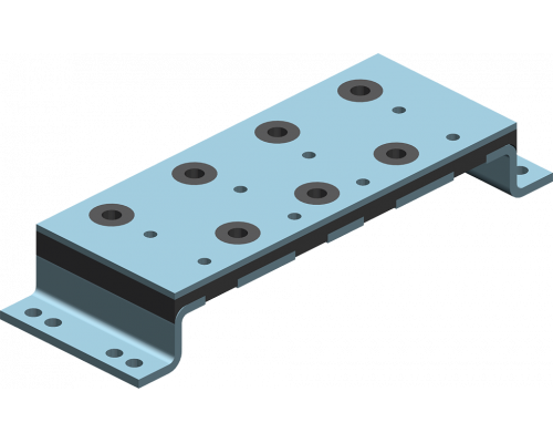 Siemens 6FB1104-0AT02-0AD0 Антивибрационная накладка из резины и металла для моторов Sidoor Siemens 6FB1104-0AT02-0AD0 Антивибрационная накладка из резины и металла для моторов Sidoor