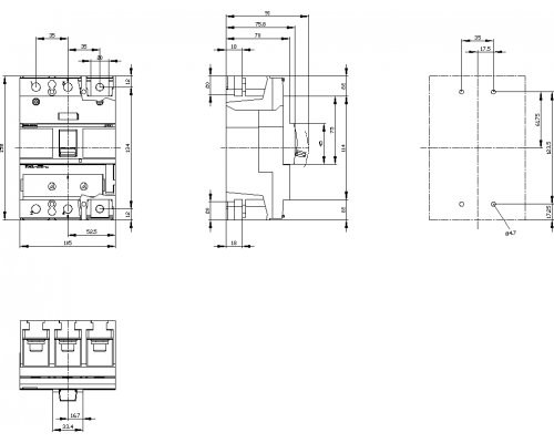 Siemens 3VA1216-4EF32-0KC0 Выключатель в литом корпусе 3va1 iec типоразмер 250 класс откл. способности s icu=36ka @ 415 в 3-полюс. Siemens 3VA1216-4EF32-0KC0 Выключатель в литом корпусе 3va1 iec типоразмер 250 класс откл. способности s icu=36ka @ 415 в 3-полюс.