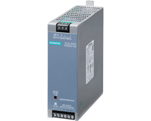 Siemens 6GK5923-0PS00-3AA2 Источник питания PoE Scalance ps9230 poe, 120/230 В, 54 В, 1.6 А Siemens 6GK5923-0PS00-3AA2 Источник питания PoE Scalance ps9230 poe, 120/230 В, 54 В, 1.6 А