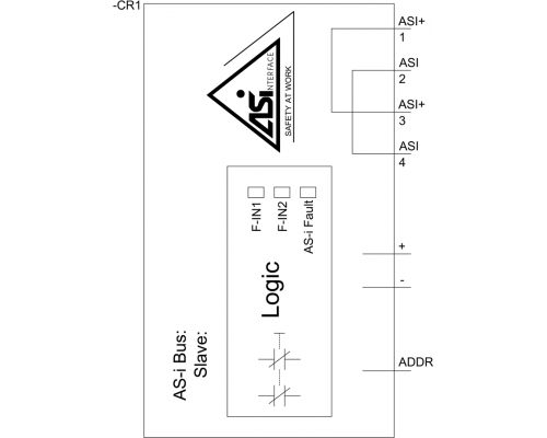 Siemens 3SU1400-1EC10-2AA0-Z Y19 Модуль as-интерфейса с 2 безопасными входами и 1 выходом, черный цвет Siemens 3SU1400-1EC10-2AA0-Z Y19 Модуль as-интерфейса с 2 безопасными входами и 1 выходом, черный цвет