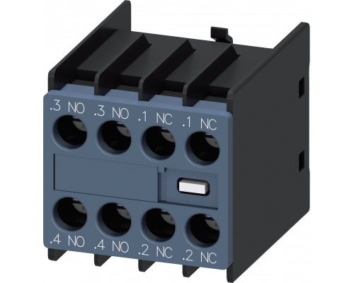 Siemens 3RH2911-1FA22-0MA0 Вспомогательный блок переключения, 2но+2нз контактов, для управления реле и двигателями Siemens 3RH2911-1FA22-0MA0 Вспомогательный блок переключения, 2но+2нз контактов, для управления реле и двигателями