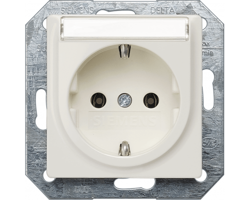 Siemens 5UB1515 Розетка Schuko 10A DC/16A AC 250В, с защитным контактом, безрезьбовые зажимы, поле для надписи Siemens 5UB1515 Розетка Schuko 10A DC/16A AC 250В, с защитным контактом, безрезьбовые зажимы, поле для надписи