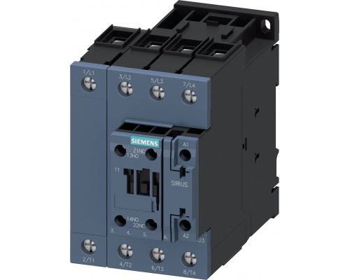 Siemens 3RT2336-1NF30 Контактор, переменного тока, 60 А/400 В, 40 °C, S2, четырехполюсный, 83–155 В ac/dc, с варистором, 1 но + 1 нз Siemens 3RT2336-1NF30 Контактор, переменного тока, 60 А/400 В, 40 °C, S2, четырехполюсный, 83–155 В ac/dc, с варистором, 1 но + 1 нз