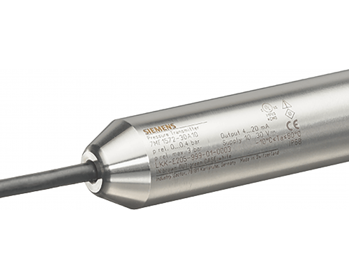 Siemens 7MF1572-3DA10 Преобразователь давления, погружной, 4...20 мА, корпус 316L, ячейка керамическая Siemens 7MF1572-3DA10 Преобразователь давления, погружной, 4...20 мА, корпус 316L, ячейка керамическая