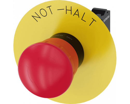 Siemens 3SU1100-1HB20-3CH0 Аварийная грибовидная кнопка, 22mm, пластик, красная, с фиксацией, 1nc, с держателем Siemens 3SU1100-1HB20-3CH0 Аварийная грибовидная кнопка, 22mm, пластик, красная, с фиксацией, 1nc, с держателем