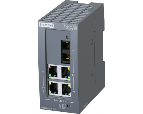 Siemens 6GK5004-1GL10-1AB2 Коммутатор промышленный неуправляемый Scalance xb004-1g, 4x RJ45, 1x SC, 10/100/1000 Мбит/с, 24V DC, IP20 Siemens 6GK5004-1GL10-1AB2 Коммутатор промышленный неуправляемый Scalance xb004-1g, 4x RJ45, 1x SC, 10/100/1000 Мбит/с, 24V DC, IP20