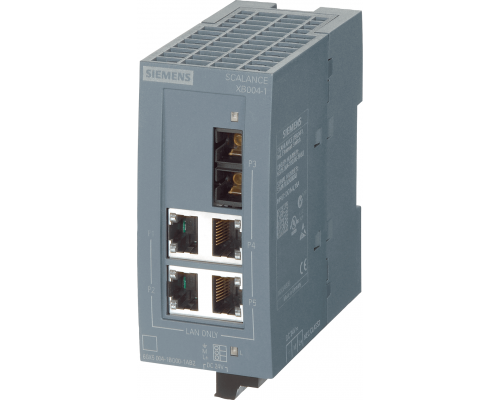 Siemens 6GK5004-1BD00-1AB2 Коммутатор промышленный Ethernet, 4 x 10/100 Мбит/с (RJ45), 1 x 100 Мбит/с (SC), питание 24В, IP20 Siemens 6GK5004-1BD00-1AB2 Коммутатор промышленный Ethernet, 4 x 10/100 Мбит/с (RJ45), 1 x 100 Мбит/с (SC), питание 24В, IP20