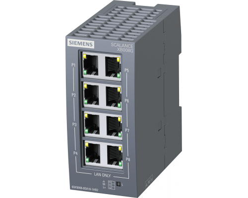 Siemens 6GK5008-0GA10-1AB2 Промышленный коммутатор, 8 портов, 10/100/1000 Мбит/с, IP20, 24 В Siemens 6GK5008-0GA10-1AB2 Промышленный коммутатор, 8 портов, 10/100/1000 Мбит/с, IP20, 24 В