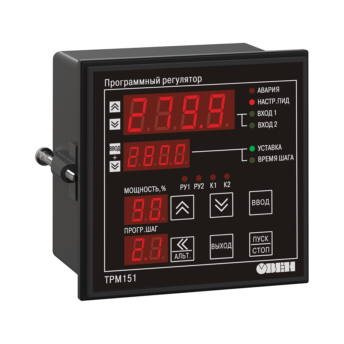 ОВЕН ТРМ151 двухканальный ПИД-регулятор с пошаговыми программами и RS-485 ОВЕН ТРМ151 двухканальный ПИД-регулятор с пошаговыми программами и RS-485