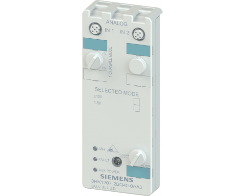 Siemens 3RK1207-2BQ40-0AA3 Модуль аналоговый As-i, 2 входа, IP67, цифровой формат S7, 2 x inp. (M12) Siemens 3RK1207-2BQ40-0AA3 Модуль аналоговый As-i, 2 входа, IP67, цифровой формат S7, 2 x inp. (M12)
