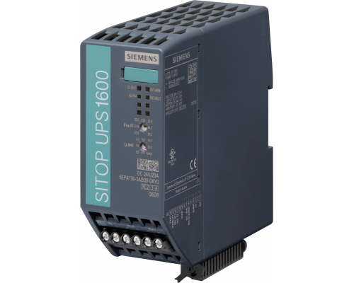 Siemens 6EP4136-3AB00-0AY0 Блок бесперебойного питания, DC 24V вход, DC 24V/20A выход, Siemens Sitop UPS1600 Siemens 6EP4136-3AB00-0AY0 Блок бесперебойного питания, DC 24V вход, DC 24V/20A выход, Siemens Sitop UPS1600