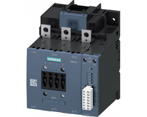 Siemens 3RT1056-6PP35 Контактор 90 кВт, 400 В, AC-3, AC/DC, напряжение управления 200-277 В, контакты 1НО+1НЗ, типоразмер S6 Siemens 3RT1056-6PP35 Контактор 90 кВт, 400 В, AC-3, AC/DC, напряжение управления 200-277 В, контакты 1НО+1НЗ, типоразмер S6