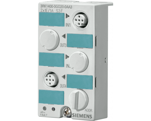 Siemens 3RK1400-0GQ20-0AA3 Модуль ввода-вывода K45 с As-интерфейсом, 2 входа/выхода, IP67 Siemens 3RK1400-0GQ20-0AA3 Модуль ввода-вывода K45 с As-интерфейсом, 2 входа/выхода, IP67