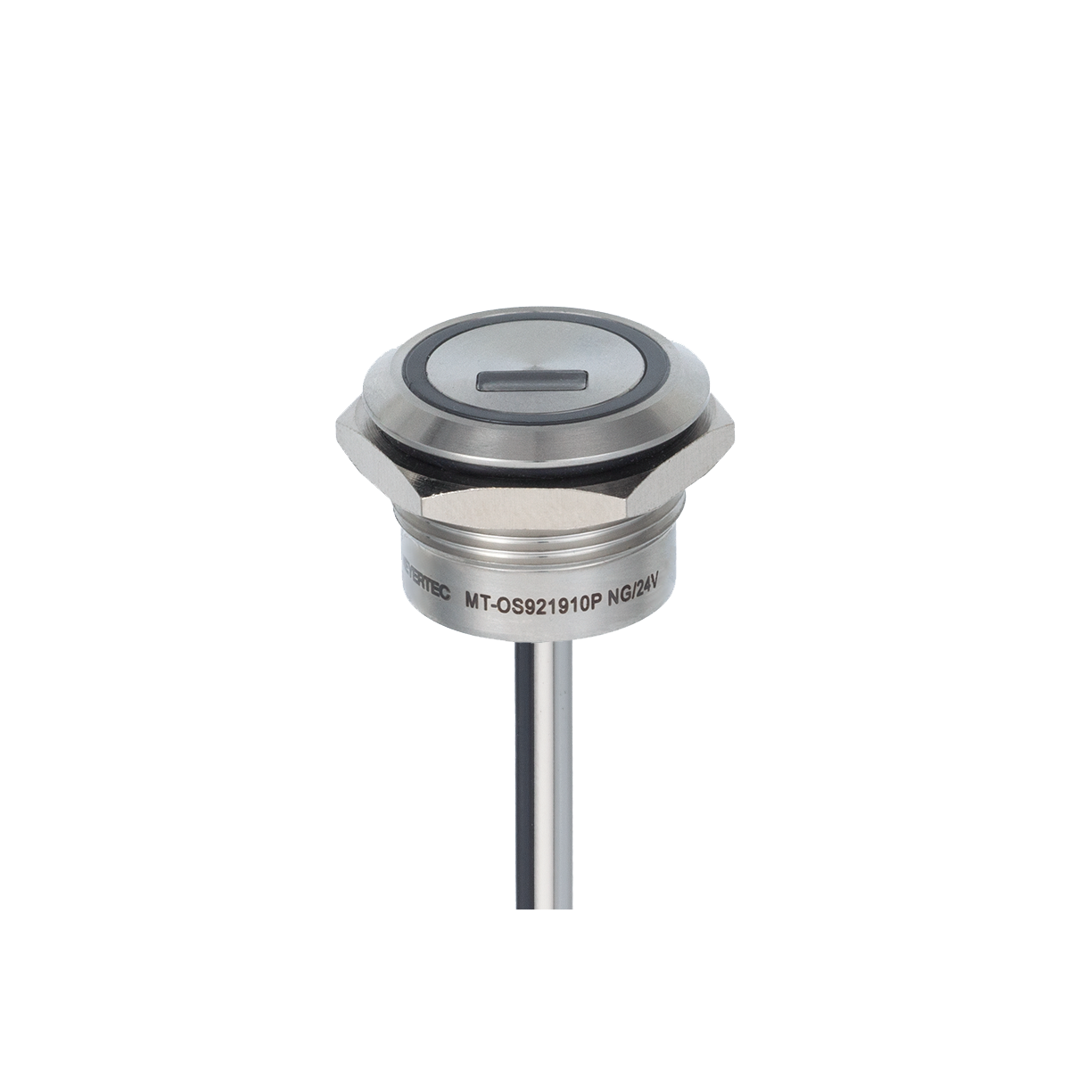 MT-OS921910PNG Переключатель оптический с подсветкой (-/зеленая), Ø19 мм, NO, возврат, PNP, 24В DC, IP68 MT-OS921910PNG Переключатель оптический с подсветкой (-/зеленая), Ø19 мм, NO, возврат, PNP, 24В DC, IP68