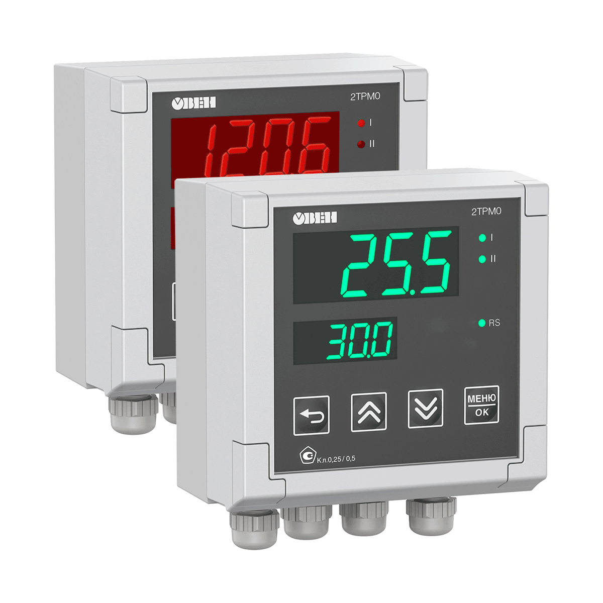 ОВЕН 2ТРМ0 двухканальный измеритель с интерфейсом RS-485 ОВЕН 2ТРМ0 двухканальный измеритель с интерфейсом RS-485