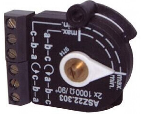 Siemens ASZ88.733 Двойной потенциометр, провод, 135°, 2x220Ω, для систем отопления, вентиляции и кондиционирования воздуха Siemens ASZ88.733 Двойной потенциометр, провод, 135°, 2x220Ω, для систем отопления, вентиляции и кондиционирования воздуха