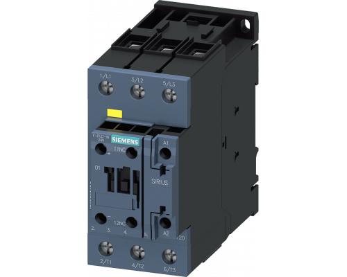 Siemens 3RT2035-1SP30 Контактор, AC-3, 40 А/400 В, S2, трехполюсный, 175–280 В AC/DC, F-PLC-IN, 1 НЗ Siemens 3RT2035-1SP30 Контактор, AC-3, 40 А/400 В, S2, трехполюсный, 175–280 В AC/DC, F-PLC-IN, 1 НЗ