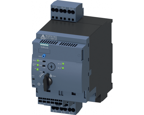 Siemens 3RA6500-2CB42 Пускатель реверсивный компактный с интерфейсом IO-Link, 32А, 24V DC, регулировка до 4А Siemens 3RA6500-2CB42 Пускатель реверсивный компактный с интерфейсом IO-Link, 32А, 24V DC, регулировка до 4А