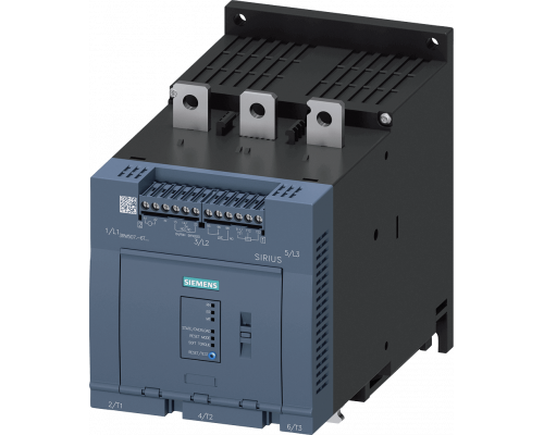 Siemens 3RW5074-6TB14 Устройство плавного пуска с током 315 А, напряжением 110–250 В AC и винтовыми клеммами Siemens 3RW5074-6TB14 Устройство плавного пуска с током 315 А, напряжением 110–250 В AC и винтовыми клеммами