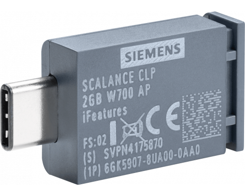 Siemens 6GK5907-8UA00-0AA0 Модуль памяти SCALANCE CLP 2 GB W700 AP iFeatures для точек доступа и клиентов Siemens 6GK5907-8UA00-0AA0 Модуль памяти SCALANCE CLP 2 GB W700 AP iFeatures для точек доступа и клиентов