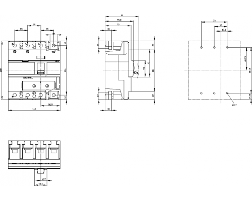 Siemens 3VA1220-6EF42-0CC0 Выключатель в литом корпусе 3va1 iec типоразмер 250 класс откл. способности h icu=70ka @ 415 в 4-полюс. Siemens 3VA1220-6EF42-0CC0 Выключатель в литом корпусе 3va1 iec типоразмер 250 класс откл. способности h icu=70ka @ 415 в 4-полюс.