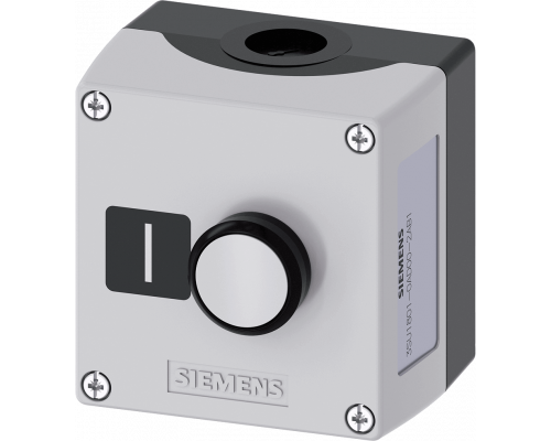 Siemens 3SU1801-0AD00-2AB1 Пост управления, 22mm, с круглым вырезом, пластиковый корпус, серая крышка, 1 точка управления, белая кнопка 'i' Siemens 3SU1801-0AD00-2AB1 Пост управления, 22mm, с круглым вырезом, пластиковый корпус, серая крышка, 1 точка управления, белая кнопка 'i'