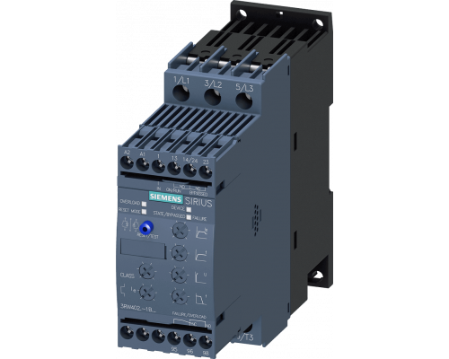 Siemens 3RW4026-1BB14 Устройство плавного пуска, типоразмер S0, 25A, 11 кВт/400V, для температур до 40 градусов Siemens 3RW4026-1BB14 Устройство плавного пуска, типоразмер S0, 25A, 11 кВт/400V, для температур до 40 градусов