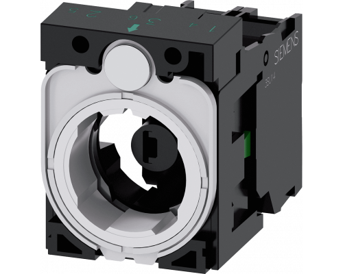 Siemens 3SU1501-1AG60-1BA0 Держатель для модулей, пластик, 3 модуля, с модулями подсветки и 1-но контактным модулем Siemens 3SU1501-1AG60-1BA0 Держатель для модулей, пластик, 3 модуля, с модулями подсветки и 1-но контактным модулем