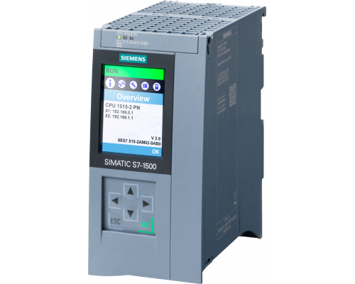 Siemens 6ES7515-2AM02-0AB0 Центральный процессор CPU 1515-2 PN, память 500 кб, Profinet IRT/RT, 30 нс/бит Siemens 6ES7515-2AM02-0AB0 Центральный процессор CPU 1515-2 PN, память 500 кб, Profinet IRT/RT, 30 нс/бит
