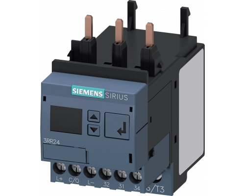 Siemens 3RR2442-1AA40 Реле контроля тока с Io-Link для контактора 3RT2, диапазон 4-40А, 20-400Гц, 3-фазное, 24V DC Siemens 3RR2442-1AA40 Реле контроля тока с Io-Link для контактора 3RT2, диапазон 4-40А, 20-400Гц, 3-фазное, 24V DC