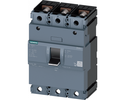 Siemens 3VA1225-1AA32-0AA0 Выключатель-разъединитель 3VA1 IEC типоразмер 250 3-пол. sd100, In=250A Siemens 3VA1225-1AA32-0AA0 Выключатель-разъединитель 3VA1 IEC типоразмер 250 3-пол. sd100, In=250A