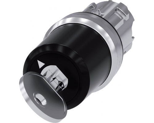 Siemens 3SU1050-5BC01-0AA0 Актуатор поворотного переключателя с ключом, 22мм, круглый, металл, SSG10, 2 положения Siemens 3SU1050-5BC01-0AA0 Актуатор поворотного переключателя с ключом, 22мм, круглый, металл, SSG10, 2 положения