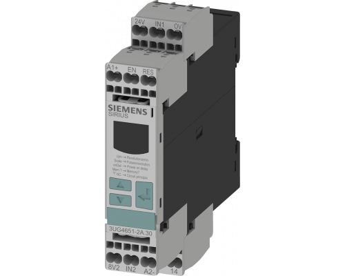 Siemens 3UG4651-2AA30 Реле контроля скорости с цифровым параметрированием (0.1-2200 об/мин, диапазон превышения/понижения, ac/dc 24v, 50-60 гц) Siemens 3UG4651-2AA30 Реле контроля скорости с цифровым параметрированием (0.1-2200 об/мин, диапазон превышения/понижения, ac/dc 24v, 50-60 гц)