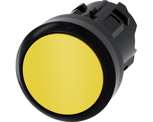Siemens 3SU1000-0AA30-0AA0 Актуатор кнопки, 22mm, кругл., пластик, кнопка жёлтая плоская, с фиксацией, деблокировка нажатием Siemens 3SU1000-0AA30-0AA0 Актуатор кнопки, 22mm, кругл., пластик, кнопка жёлтая плоская, с фиксацией, деблокировка нажатием