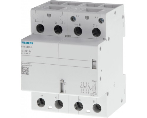Siemens 5TT4476-2 Дистанционный выключатель 2но+2нз 40а 24/24в ac Siemens 5TT4476-2 Дистанционный выключатель 2но+2нз 40а 24/24в ac