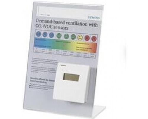 Siemens QPA2000POS Датчик качества воздуха Qpa2000pos, комнатный, для определения концентрации CO2, температуры и влажности Siemens QPA2000POS Датчик качества воздуха Qpa2000pos, комнатный, для определения концентрации CO2, температуры и влажности