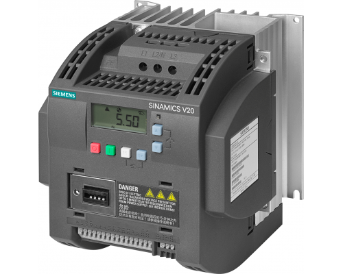 Siemens 6SL3210-5BE24-0CV0 Частотное преобразование Sinamics V20, 4,0 кВт, 380-480 В, IP20/UL, FSB 140x160x165 Siemens 6SL3210-5BE24-0CV0 Частотное преобразование Sinamics V20, 4,0 кВт, 380-480 В, IP20/UL, FSB 140x160x165