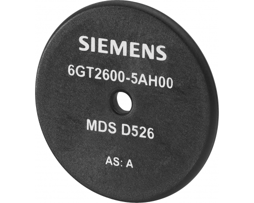 Siemens 6GT2600-5AH00 Транспондер MDS D526 для RF200: Диск ISO 15693, чип, память 8192 байт, размеры 50x3.2 мм, диапазон температур -25…+85 °C Siemens 6GT2600-5AH00 Транспондер MDS D526 для RF200: Диск ISO 15693, чип, память 8192 байт, размеры 50x3.2 мм, диапазон температур -25…+85 °C