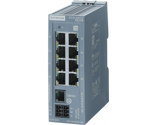 Siemens 6GK5208-0BA00-2TB2 Управляемый коммутатор Scalance xb208, 8 портов RJ45, 10/100 Мбит/с, Ethernet/IP Siemens 6GK5208-0BA00-2TB2 Управляемый коммутатор Scalance xb208, 8 портов RJ45, 10/100 Мбит/с, Ethernet/IP