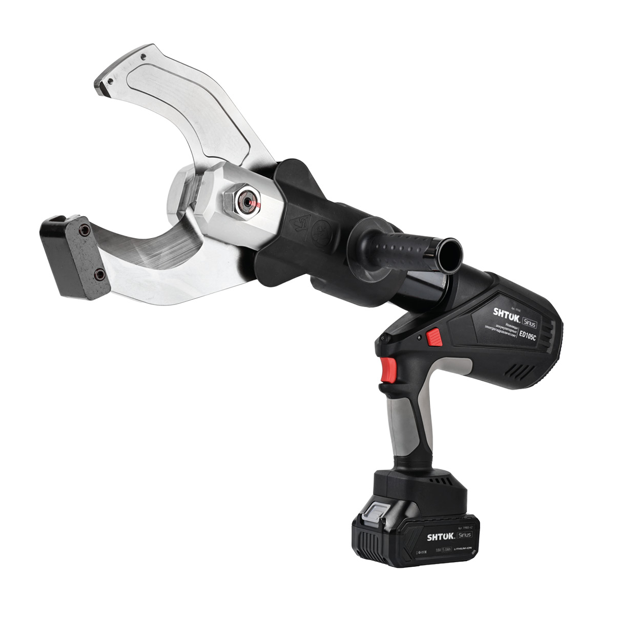 KEAZ Ножницы аккумуляторные электрогидравлические, кейс, 120kN, 18V/5.0Ah, Li-ion, Cu, Al, Light Armored, ED-105C, серия SIRIUS, SHTOK. 19760 KEAZ Ножницы аккумуляторные электрогидравлические, кейс, 120kN, 18V/5.0Ah, Li-ion, Cu, Al, Light Armored, ED-105C, серия SIRIUS, SHTOK. 19760