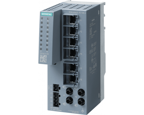 Siemens 6GK5106-2BB00-2AC2 Коммутатор промышленный неуправляемый Scalance xc106-2, 6x RJ45, 2x SFP, 24В Siemens 6GK5106-2BB00-2AC2 Коммутатор промышленный неуправляемый Scalance xc106-2, 6x RJ45, 2x SFP, 24В